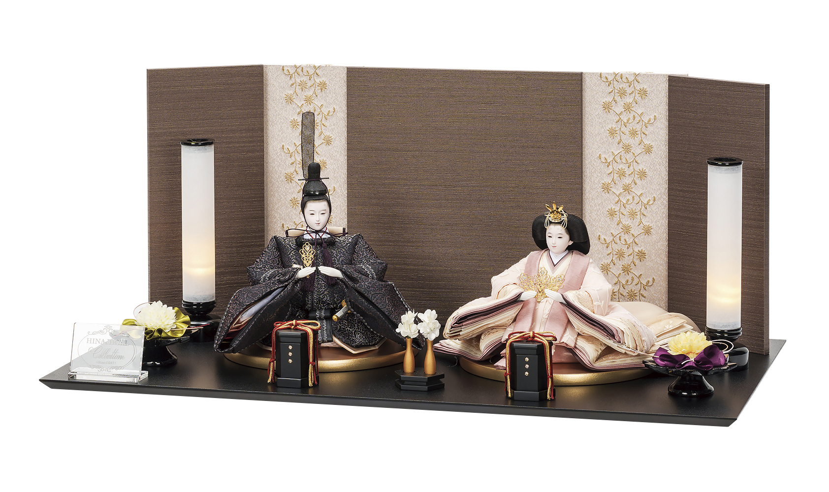 雛人形 15体人形＋装飾品＋毛氈 Hina doll set